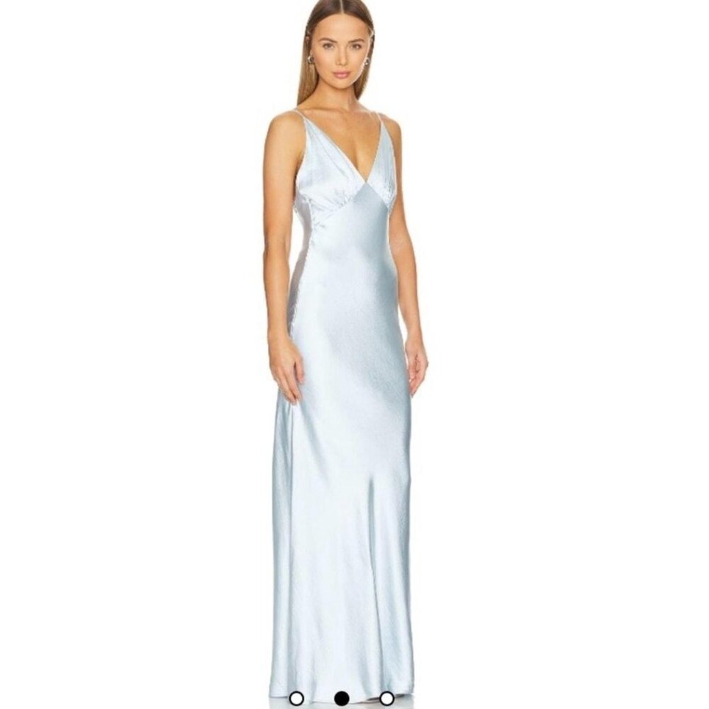 Lovers and Friends Alani Gown Maxi Dress in Baby Blue - Medium - BRAND NEW #NWT
